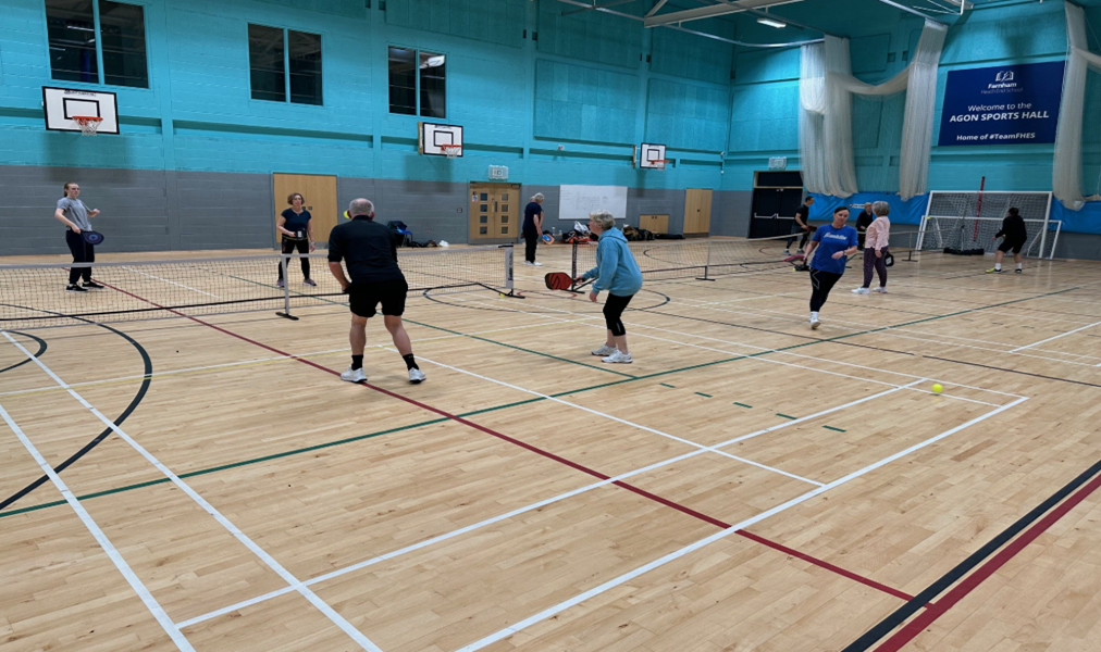 Playing at Heath End School